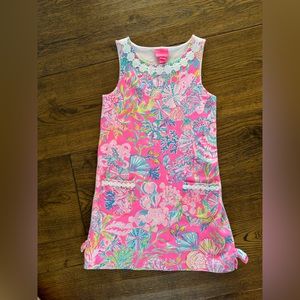 Lilly Pulitzer pink shift dress size 6/7